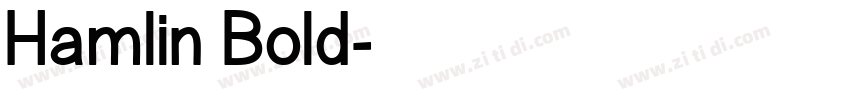 Hamlin Bold字体转换
